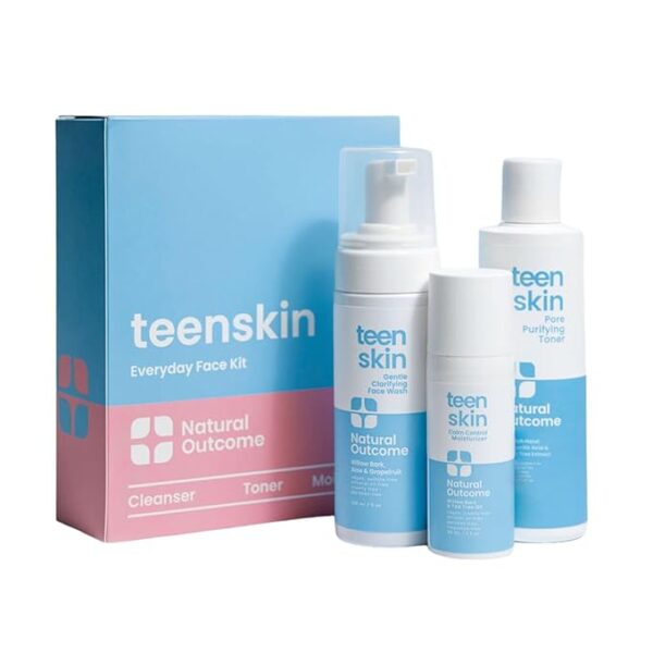 -15% limited time;Teen Skin 3-Step Skin Care Kit | Daily Boys & Girls Skin Care Regimen | Face Wash, Toner, & Moisturizer - Image 4