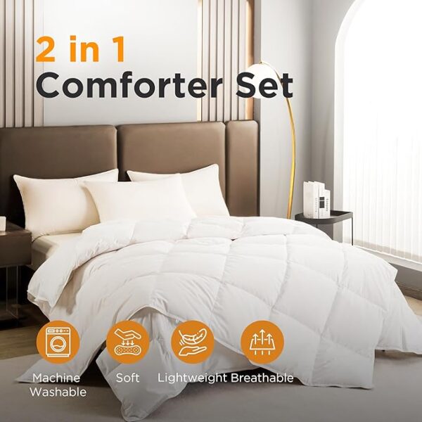 Sophia & William 2 in 1 Down Feather Comforter - Image 2