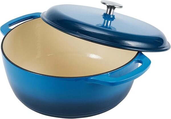 Amazon Basics Cast Iron Dutch Oven Pot with Lid, - Image 3