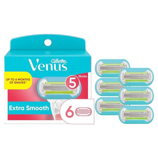 Gillette Venus Extra Smooth Womens Razor Blade Refil, Smooth Shave - Image 2