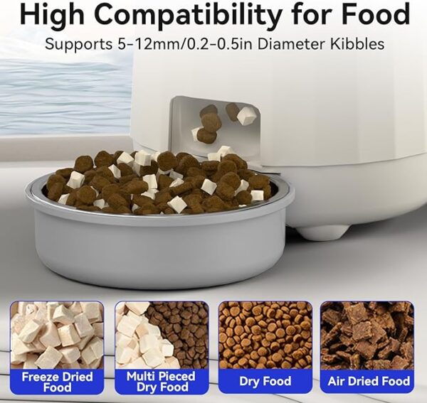 -6%  Smart Automatic Cat Feeders, Dual Power Supply Cat Food Distributor - Image 5