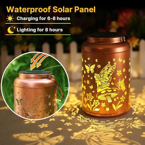 -22% limeted time  Fairy Solar Lanterns Outdoor Waterproof Hanging Butterfly Solar Lights - Image 4