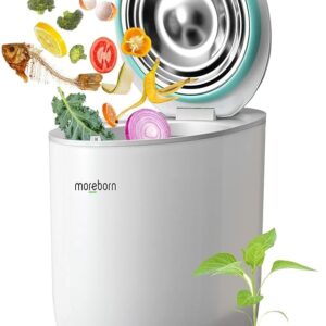 Limited time deal $324.99 with 35 percent savings-35%;'-Moreborn by Neakasa 12L Larger Capacity Electric Composter for Kitchen, Smart Odorless Food Waste Compost Machine,