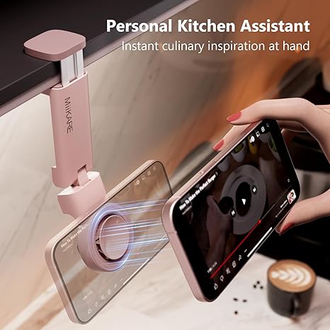 Coupon: $2 off coupon applied+Save 6% on 2 select item(s);-MiiKARE Airplane Travel Essentials Magnetic Phone Holder, Universal Handsfree Phone Mount for Flying with 360 Degree Rotation - Image 2