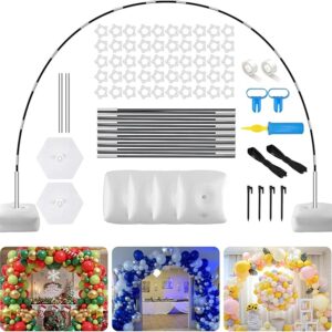 Coupon:     Apply 7% coupon;-Paready Black Balloon Arch Stand Kit, Adjustable Balloon Arch Stands for Floor Garden Arbors