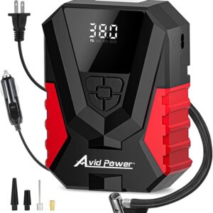 -28% + Save 20% at checkout Shop items;---AVID POWER AC/DC Tire Inflator Portable Air Compressor, Auto Shut-off Tire Pump,