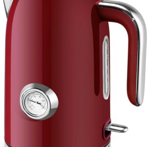 -10% limeted time;-SUSTEAS Electric Kettle - 57oz Hot Tea Water Boiler with Thermometer,