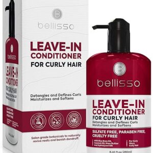 -40% limeted time deals;-Leave in Conditioner for Curly Hair - Frizz Control for Women and Men