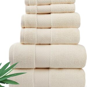 Bamboo Viscose Bath Towels - Ultra Soft & Plush 700 GSM Luxury Bath Towels