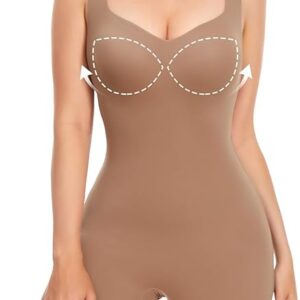 -15%limeted time deals;-Decorus Bodysuit Shorts Womens Seamless: