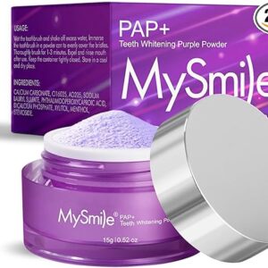 MySmile Pap Natural Mint Non-Sensitive Teeth Whitening Powder Cavity Prevention Little Foam for Cleaning Tooth Fresh Breath Care Oral