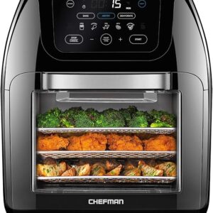 -34%limeted time deals;-CHEFMAN Multifunctional Digital Air Fryer+ Rotisserie, Dehydrator, Convection Oven, 17 Touch Screen Presets Fry