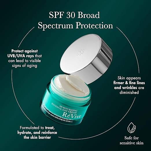 RéVive Renewal Face Moisturizer with SPF 30 - Daytime Face Cream to Treat, Hydrate & Protect Skin Against UV Damage - Helps Improve Skin Firmness for a Healthier, Youthful Glow (1.7 oz) - Image 3