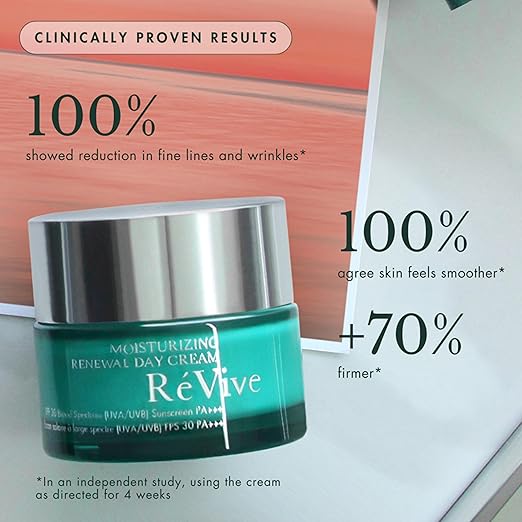 RéVive Renewal Face Moisturizer with SPF 30 - Daytime Face Cream to Treat, Hydrate & Protect Skin Against UV Damage - Helps Improve Skin Firmness for a Healthier, Youthful Glow (1.7 oz)