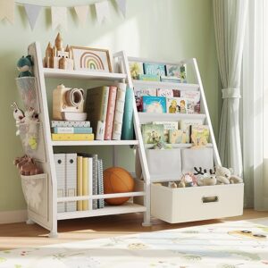 Coupon:     Apply 10% coupon +Save 7% on 3 select item(s)+Save 5% on 2 select item(s) ;-Kids Bookshelf and Toy Storage Organizer: White Book Shelf for Kids Room with Drawer to Storage Books and Toys Organizer