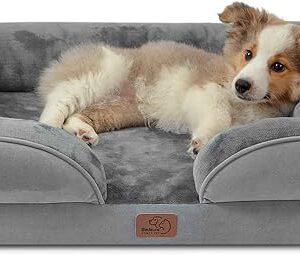 Limited time deal $37.99 with 37 percent savings-37%;-Bedsure Orthopedic Dog Bed Medium Size Dogs - Washable Medium Dog Cat Bed Waterproof,