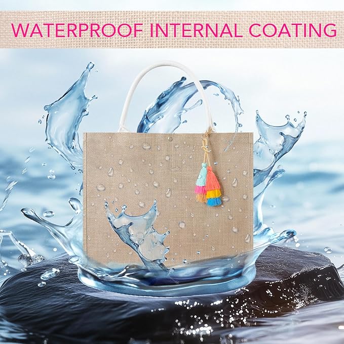 Save 40% promo code: HZ9NQYHZ;- Straw Bags for Women, Mesh Straw Beach Tote Bag Sandproof Waterproof, - Image 3