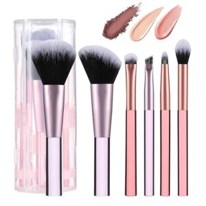 Up to 20% off if you qualify +Save 5% on 2 select item(s);-Travel Makeup Brush Set Mini Makeup Brushes For Foundation Concealer Eyeshadow Blush Blending & Buffing Liquid Cream